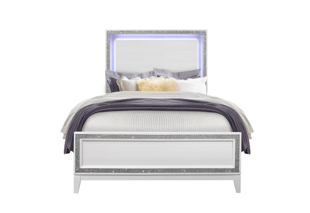LILY WHITE FULL BED - De Avenue Furniture