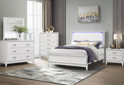 LILY WHITE QUEEN BED GROUP - De Avenue Furniture