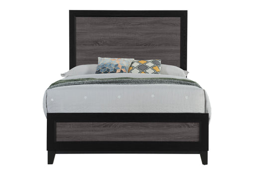 LISBON GREY AND BLACK FULL BED - De Avenue Furniture