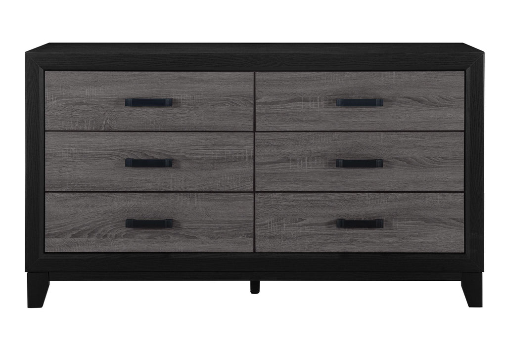 LISBON GREY AND BLACK DRESSER - De Avenue Furniture