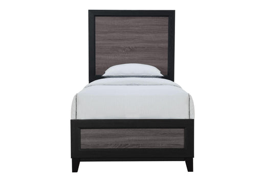 LISBON GREY AND BLACK TWIN BED - De Avenue Furniture