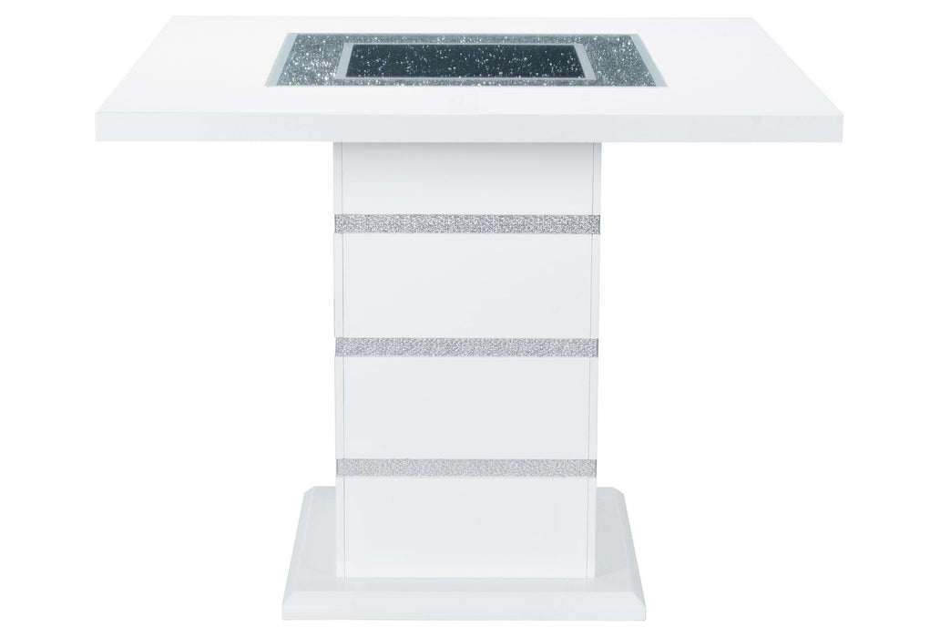 MONACO WHITE BAR TABLE - De Avenue Furniture