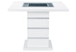 MONACO WHITE BAR TABLE - De Avenue Furniture