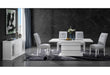 MONACO WHITE DINING TABLE + MONACO DINING CHAIR - De Avenue Furniture