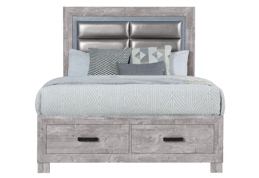 NOLAN GREY FULL BED - De Avenue Furniture