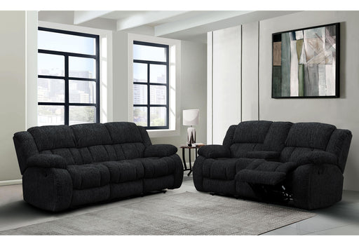 U250 EBONY RECLINING SOFA/CONSOLE RECLINING LOVESEAT - De Avenue Furniture