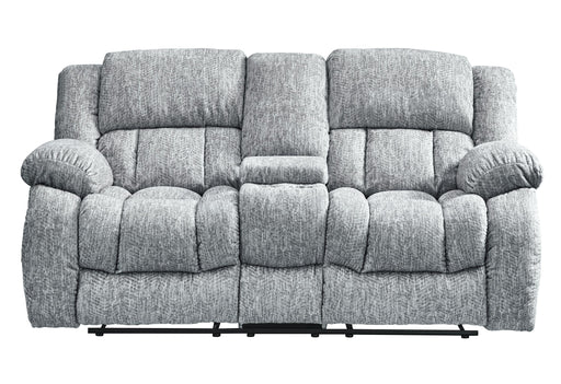 U250 GREY CONSOLE RECLINING LOVESEAT - De Avenue Furniture