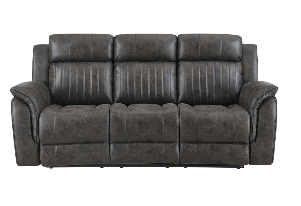 U8517 GREY RECLINING SOFA - De Avenue Furniture
