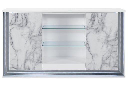 YLIME WHITE MARBLE BUFFET - De Avenue Furniture