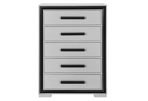 AMELIA GREY BLACK CHEST - De Avenue Furniture
