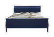 CHARLIE BLUE KING BED WITH LED - De Avenue Furniture