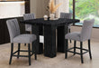 D04 BLACK BAR TABLE AND D8685BS GREY - De Avenue Furniture