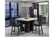 D04 WHITE BAR TABLE AND D04 BLACK BAR STOOL - De Avenue Furniture