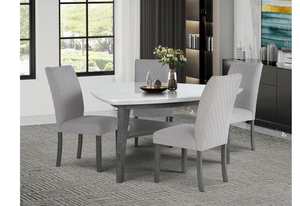 D8192 TRIANGLE BAR TABLE + 4 BAR STOOLS - De Avenue Furniture