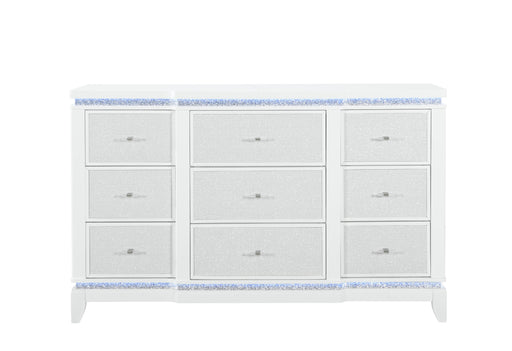 ALINA WHITE DRESSER WITH LED - De Avenue Furniture