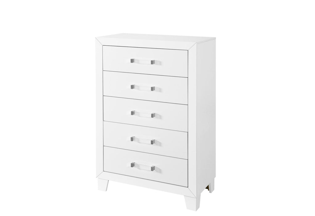 LUCCIA WHITE CHEST - De Avenue Furniture