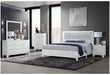 LUCCIA WHITE QUEEN BED GROUP WITH LED - De Avenue Furniture