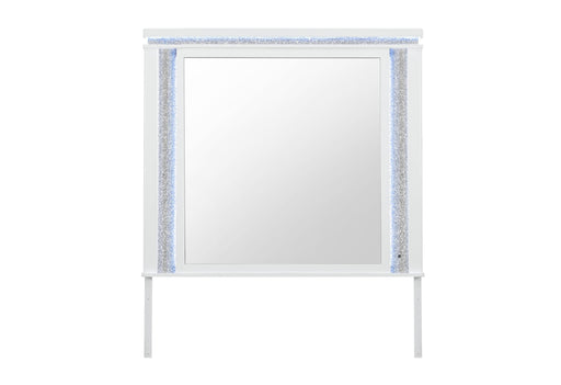 ALINA WHITE MIRROR WITH LED - De Avenue Furniture
