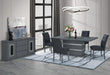 MONACO DARK GREY DINING TABLE AND 8 MONACO DARK GREY DINING CHAIRS - De Avenue Furniture