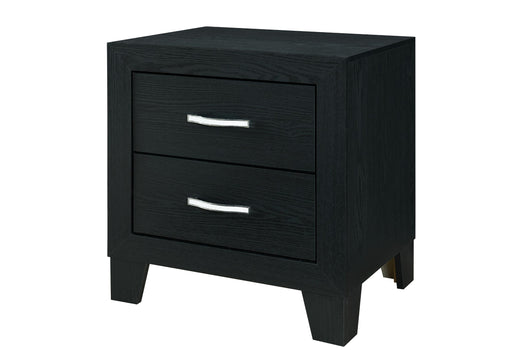 REID BLACK NIGHTSTAND - De Avenue Furniture