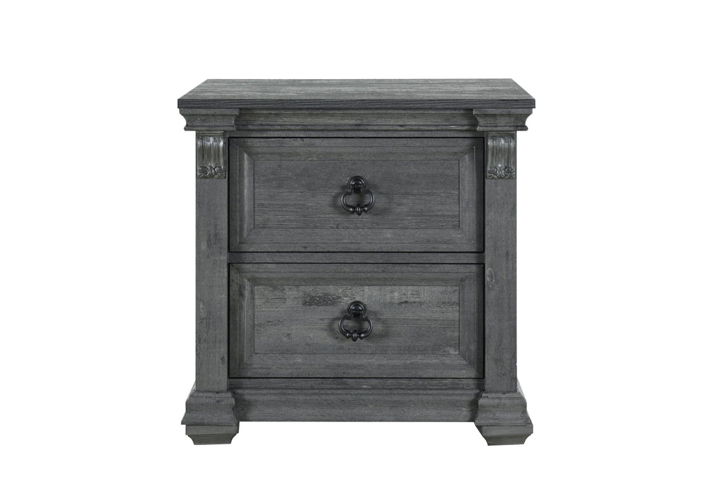 ROWAN/TATUM GREY NIGHTSTAND - De Avenue Furniture