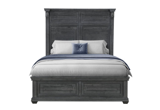 TATUM GREY QUEEN BED WITHOUT STORAGE - De Avenue Furniture