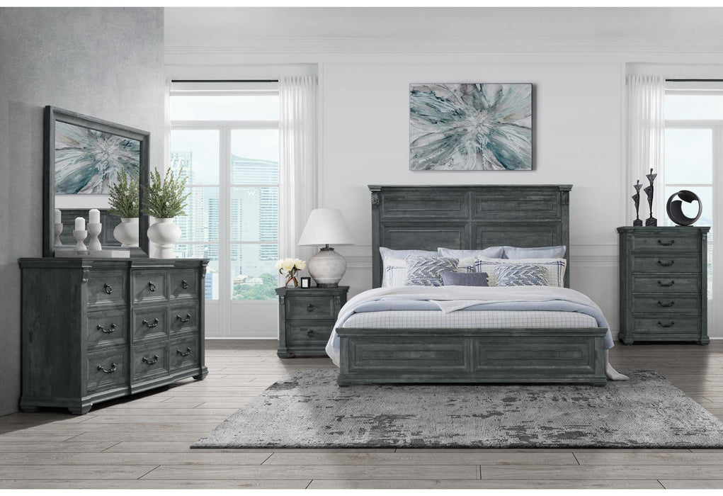 TATUM GREY FULL BED GROUP - De Avenue Furniture