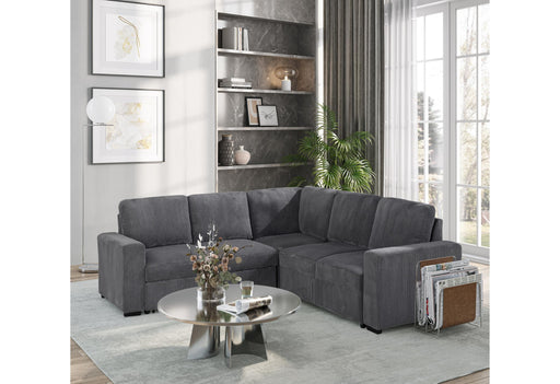 U2660 GREY SOFA BED SECTIONAL W/O CHAISE AND W/O PULLOUT - De Avenue Furniture