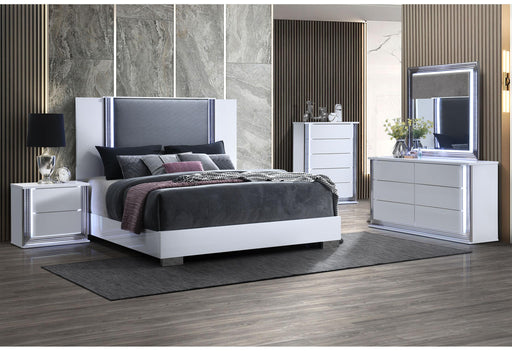 YLIME-SMOOTH WHITE-KBG FULLY SLATTED W/ VANITY SET-N - De Avenue Furniture