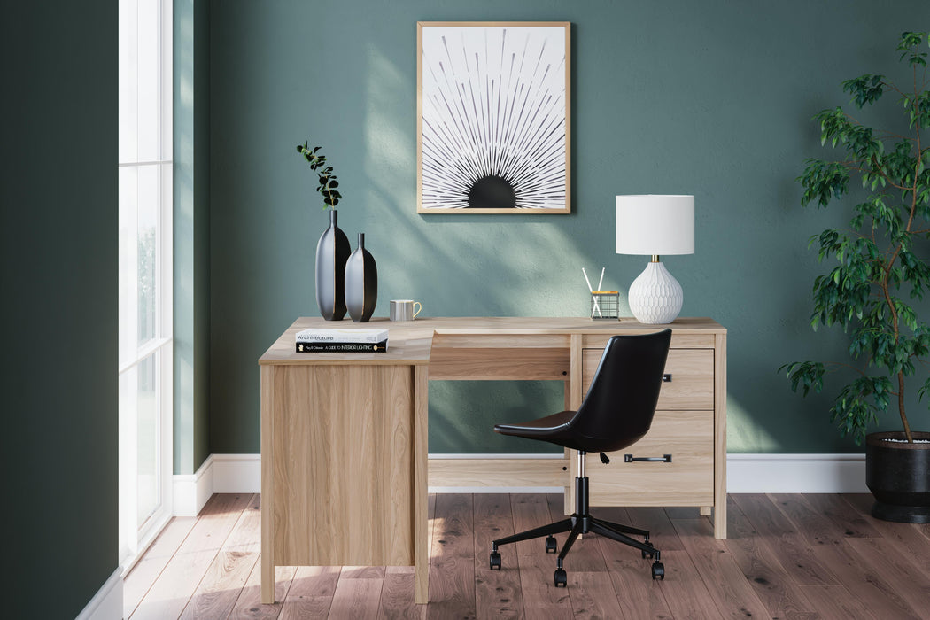 Battelle 60" Home Office Desk with Return - De Avenue Furniture