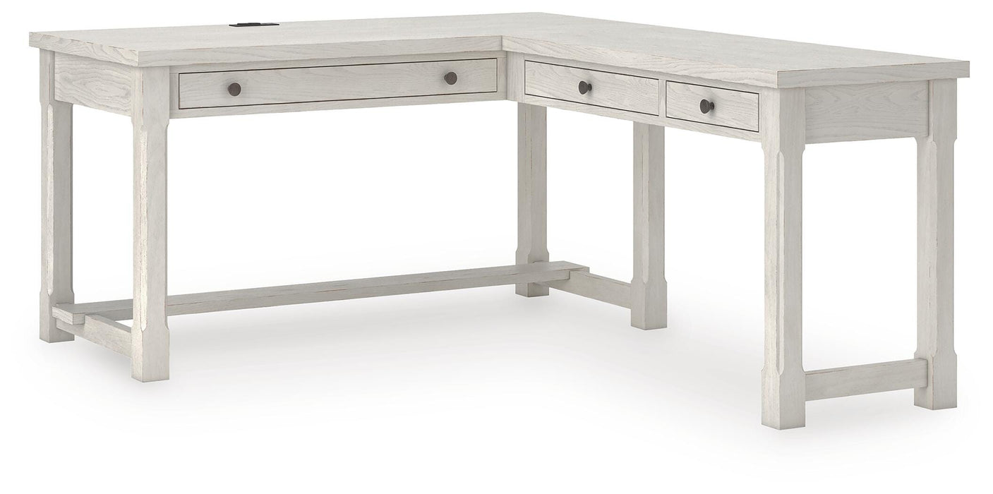 Robbinsdale L-Shaped Home Office Desk - De Avenue Furniture