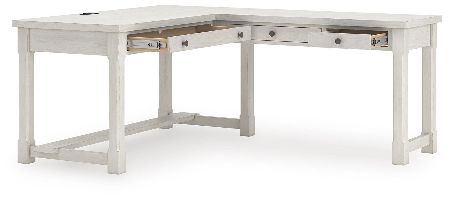 Robbinsdale L-Shaped Home Office Desk - De Avenue Furniture