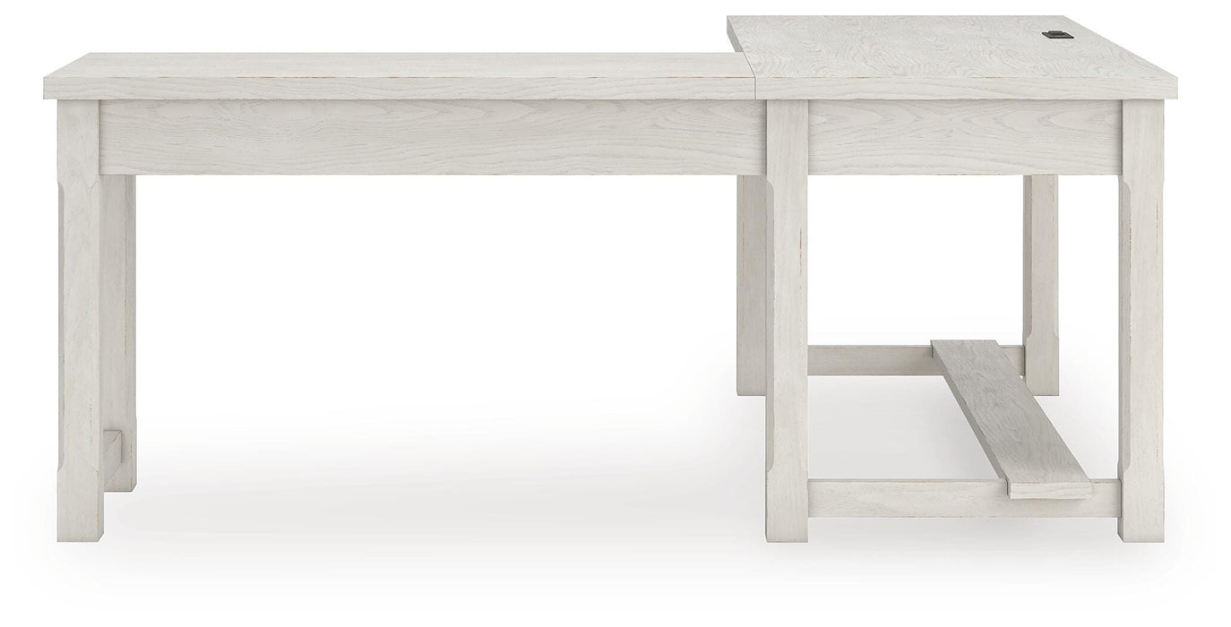 Robbinsdale L-Shaped Home Office Desk - De Avenue Furniture