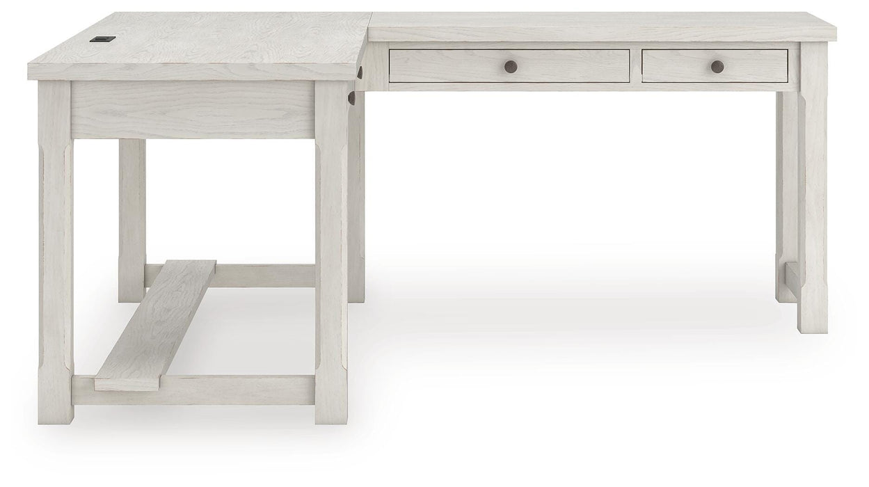 Robbinsdale L-Shaped Home Office Desk - De Avenue Furniture