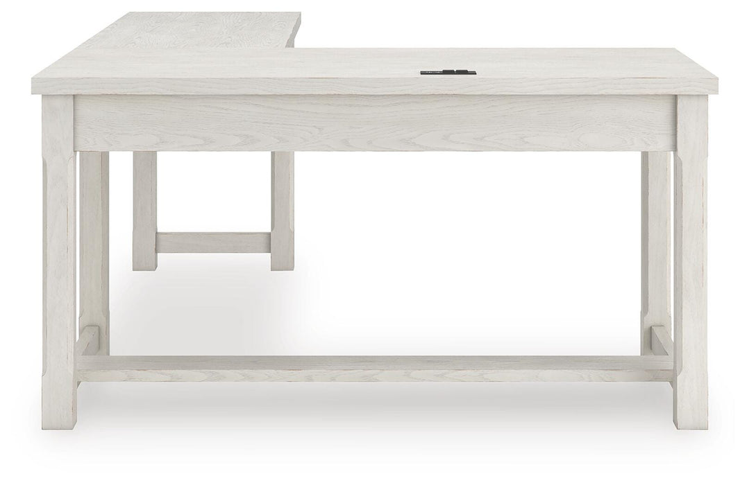 Robbinsdale L-Shaped Home Office Desk - De Avenue Furniture