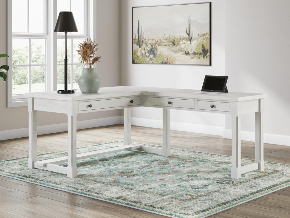 Robbinsdale L-Shaped Home Office Desk - De Avenue Furniture