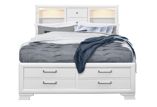 Jordyn White Bed - De Avenue Furniture