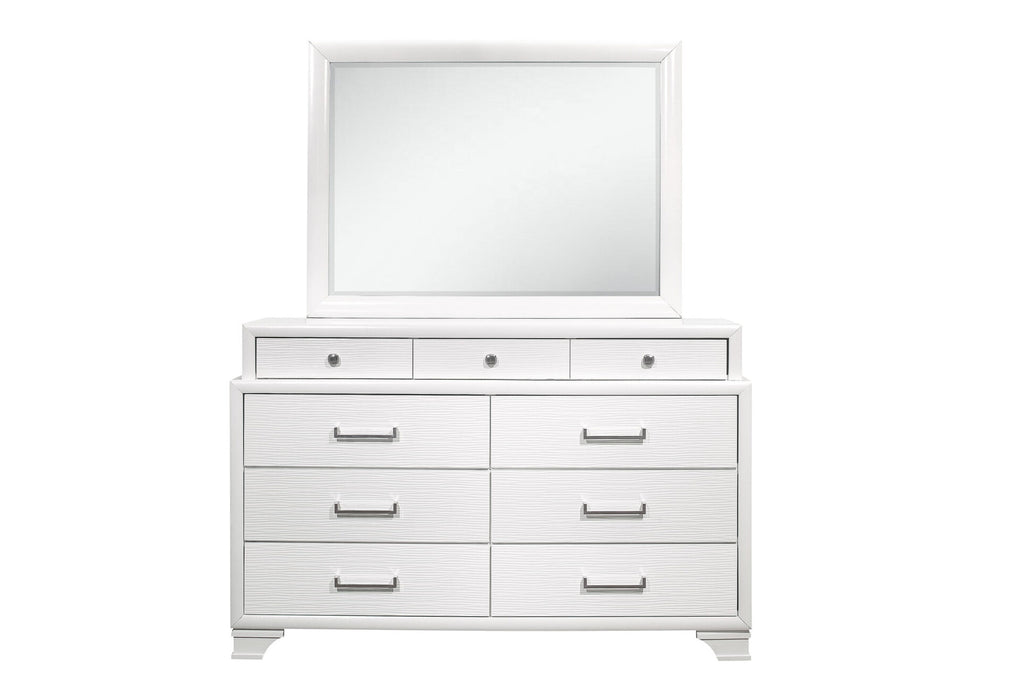 Jordyn White Mirror - De Avenue Furniture