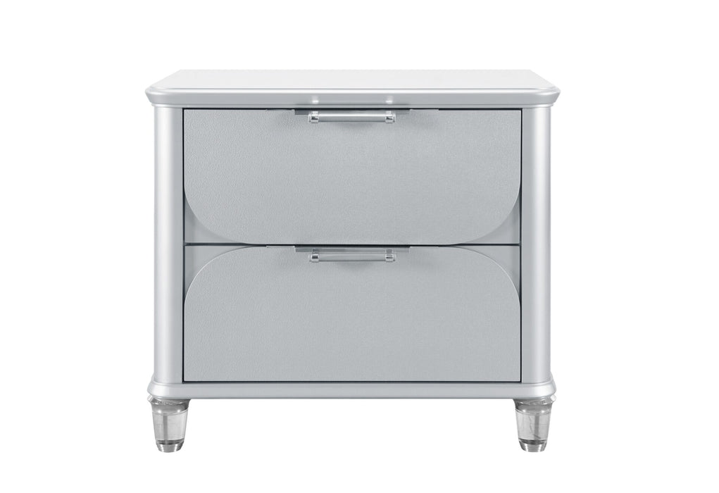 Lando Silver Nightstand - De Avenue Furniture