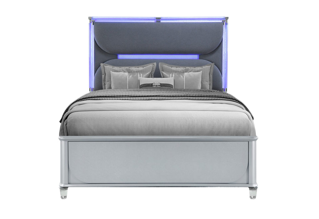 Lando Silver Bed - De Avenue Furniture