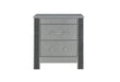 Logan Silver Nightstand - De Avenue Furniture