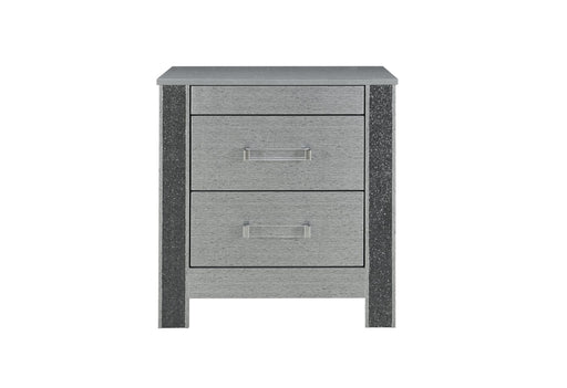 Logan Silver Nightstand - De Avenue Furniture