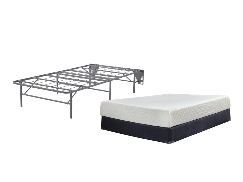 10 Inch Chime Memory Foam Mattress Set - De Avenue Furniture