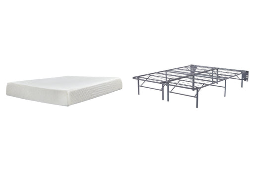 10 Inch Chime Memory Foam Mattress Set - De Avenue Furniture