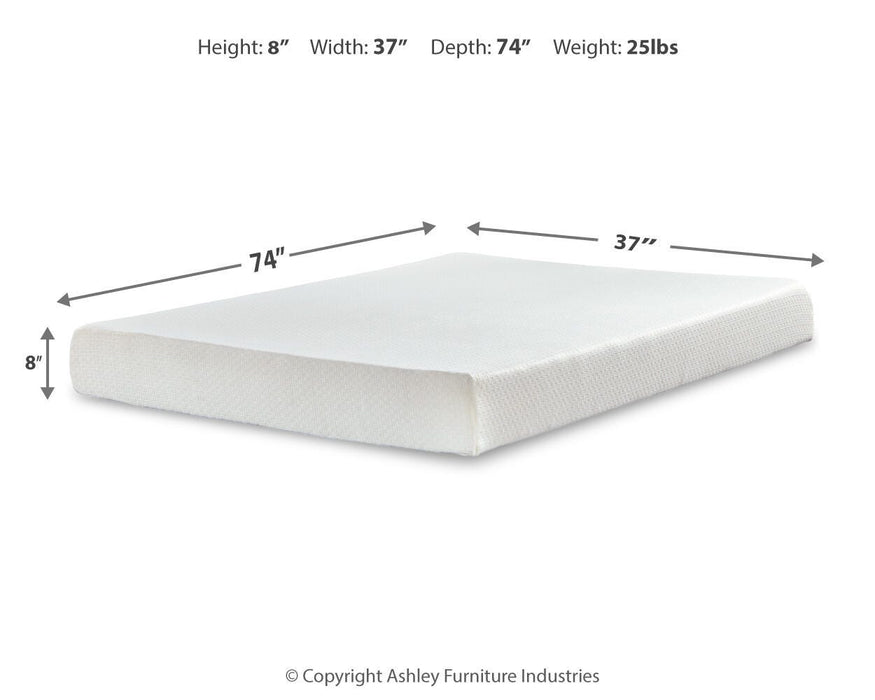 Chime 8 Inch Memory Foam Mattress in a Box - De Avenue Furniture