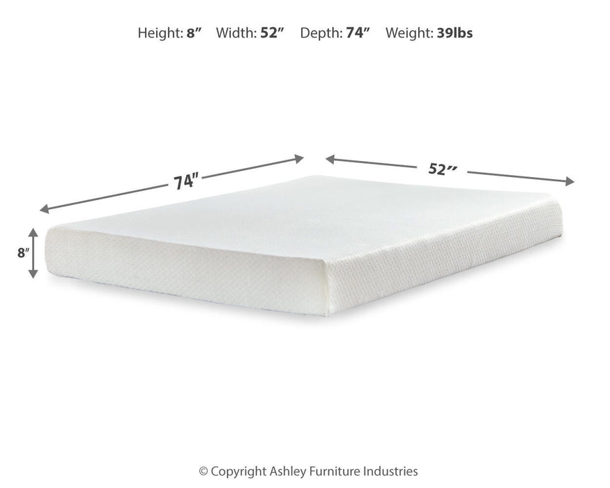 Chime 8 Inch Memory Foam Mattress in a Box - De Avenue Furniture