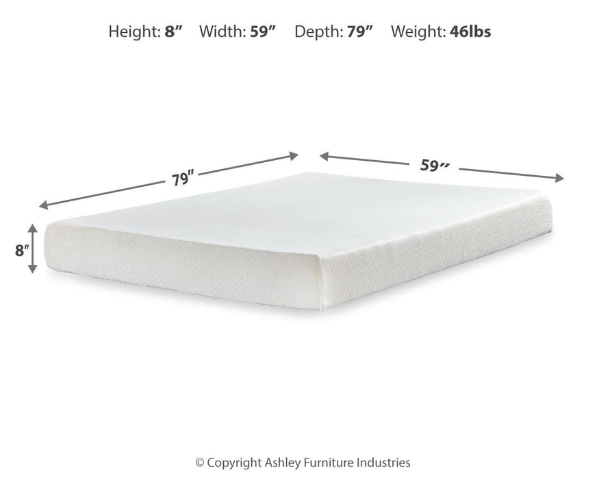 Chime 8 Inch Memory Foam Mattress in a Box - De Avenue Furniture