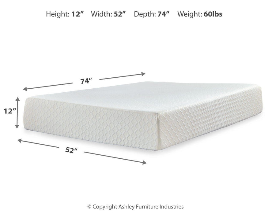 Chime 12 Inch Memory Foam Mattress in a Box - De Avenue Furniture