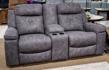 Brysonview Reclining Loveseat with Console - De Avenue Furniture