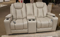 Elevate Edges Glider Reclining Loveseat with Console - De Avenue Furniture